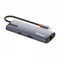 ColorWay Порт-реплікатор ColorWay Docking Station USB-C 6-в-1 Type C PD 100W/USB3.0х3/USB2.0/RJ45 (CW-HUB03)