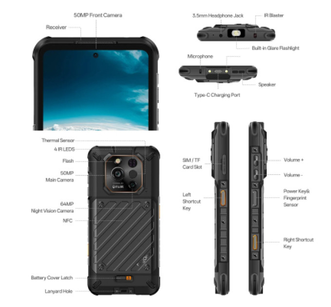 RugOne Мобільний телефон RugOne Xever 7 Pro (6975326660679)