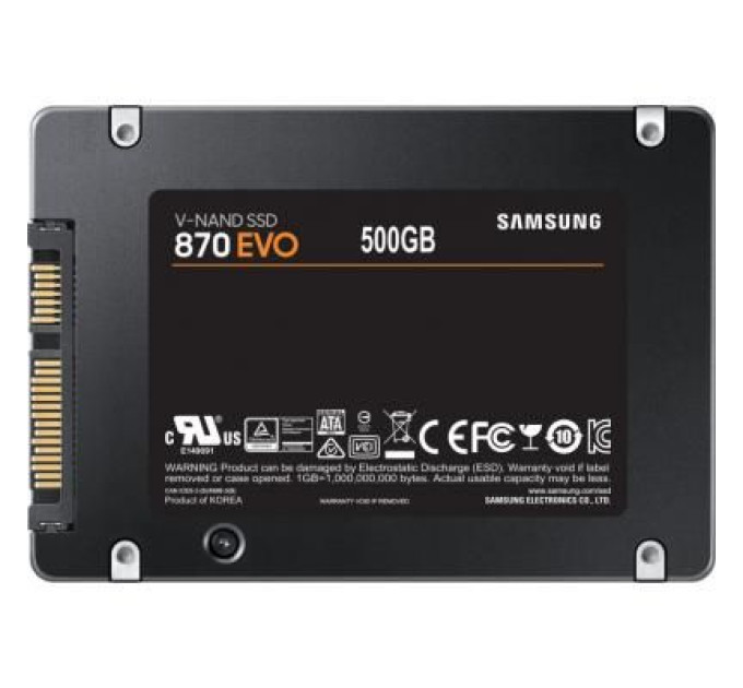 Samsung Накопичувач SSD 2.5" 500GB 870 EVO Samsung (MZ-77E500BW)