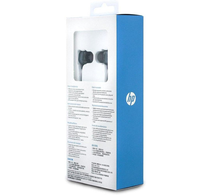 HP Навушники HP DHE-7003 Volume Control Black (DHE-7003)
