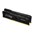 Kingston Fury (ex.HyperX) Модуль пам'яті для комп'ютера DDR4 64GB (2x32GB) 3600 MHz Fury Beast Black Kingston Fury (ex.HyperX) (KF436C18BBK2/64)