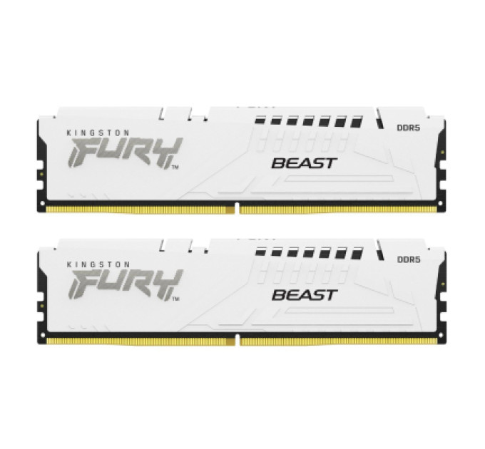 Kingston Fury (ex.HyperX) Модуль пам'яті для комп'ютера DDR5 32GB (2x16GB) 6400 MHz Beast White EXPO Kingston Fury (ex.HyperX) (KF564C32BWEK2-32)