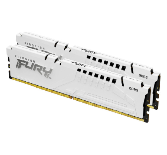 Kingston Fury (ex.HyperX) Модуль пам'яті для комп'ютера DDR5 32GB (2x16GB) 6400 MHz Beast White EXPO Kingston Fury (ex.HyperX) (KF564C32BWEK2-32)