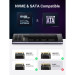 Ugreen Кишеня зовнішня Ugreen SSD M.2 (NVME) M-KEY UGREEN 3.2 GEN2 CM400 gray (90264)