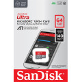 SanDisk Карта пам'яті SanDisk 64GB microSDXC class 10 UHS-I A1 (SDSQUAB-064G-GN6MN)