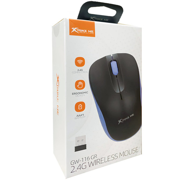 Xtrike ME Мишка Xtrike ME GW-116 Wireless Grey (GW-116GY)
