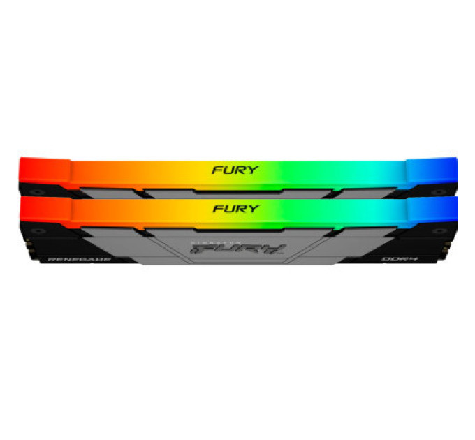Kingston Fury (ex.HyperX) Модуль пам'яті для комп'ютера DDR4 32GB (2x16GB) 3200 MHz RenegadeRGB Kingston Fury (ex.HyperX) (KF432C16RB12AK2/32)