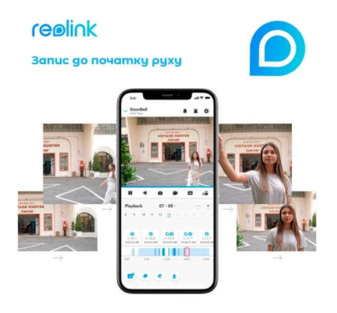Reolink Панель виклику Reolink Video Doorbell WiFi (D340W)