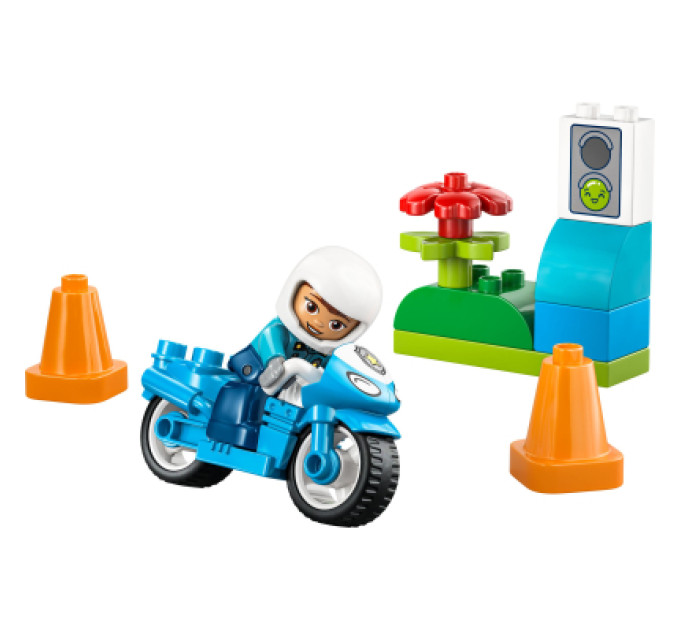 LEGO Конструктор LEGO DUPLO Town Синій поліцейський мотоцикл (10471)