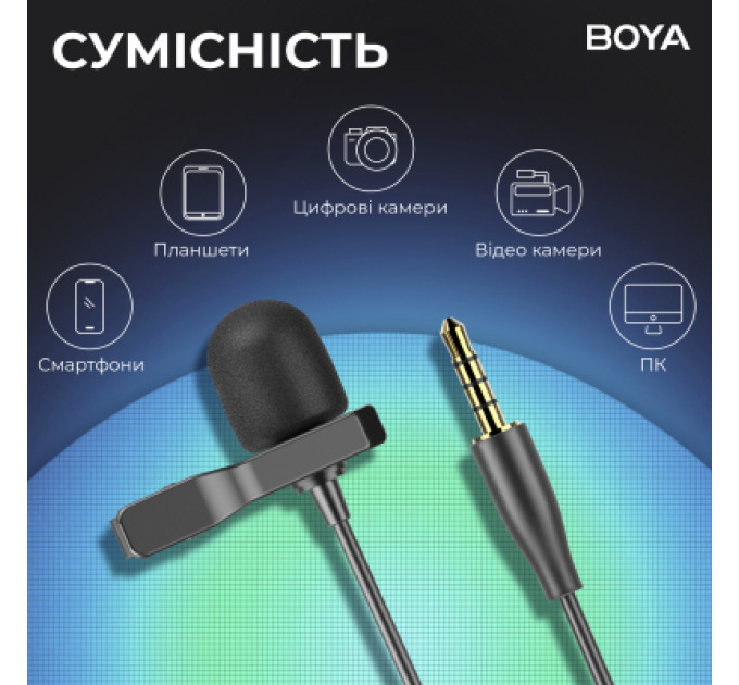 Boya Мікрофон Boya BY-M1S Black (BY-M1S)