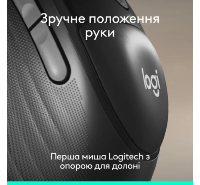 Logitech Мишка Logitech Signature Comfort Plus M850L Wireless/USB-C Graphite (910-007715)