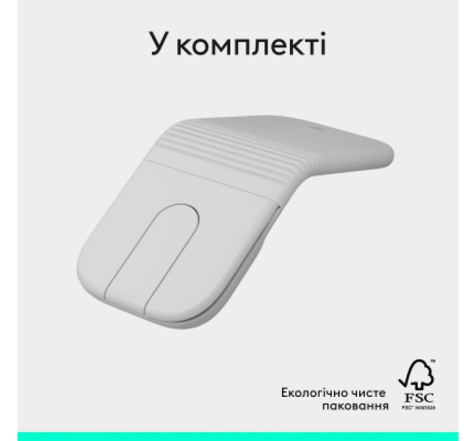 Logitech Мишка Logitech Mobi Fold Bluetooth Off-White (910-007631)