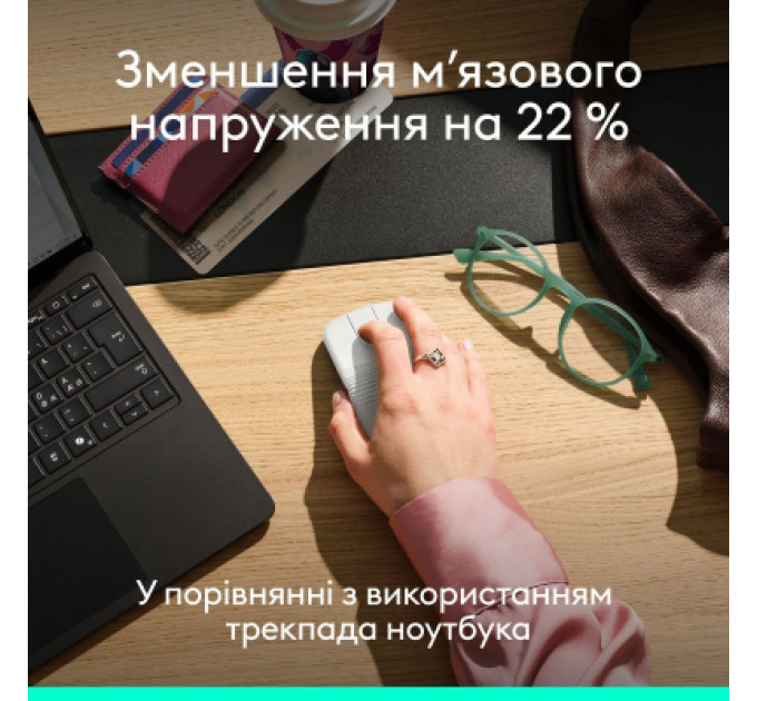 Logitech Мишка Logitech Mobi Fold Bluetooth Off-White (910-007631)