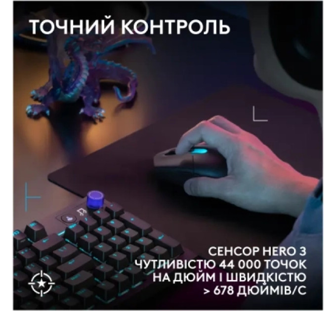 Logitech Мишка Logitech G305 X Superlight Wireless Black (910-007739)