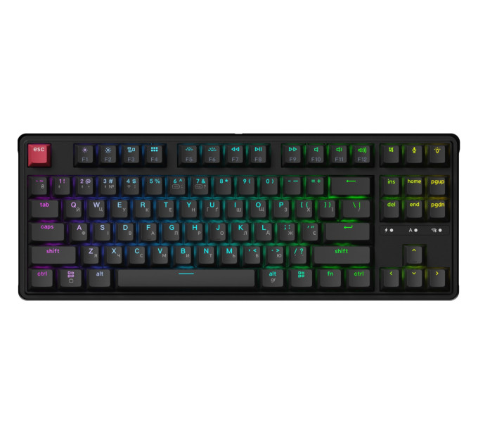 Keychron Клавіатура бездротова Keychron C3 Max Super Red Switch Black RGB (C3M-H1-UA)