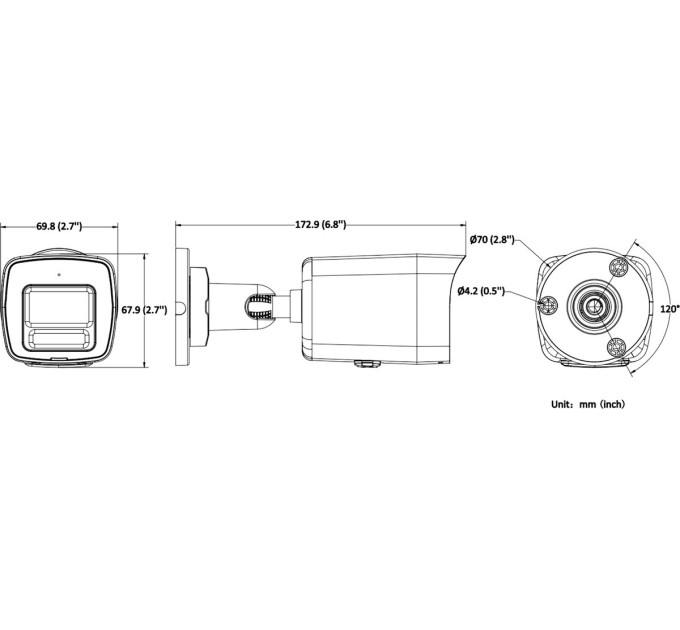 Hikvision IP камера Hikvision DS-2CD1047G3H-LIUF 4МП (4мм)