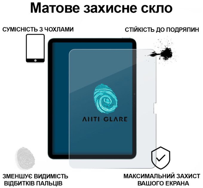 BeCover Захисне скло BeCover Matte Anti-Glare для Apple iPad Air 11" M4 2026 (715171)