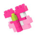 Mega Bloks Конструктор Mega Bloks рожевий у мішку 80 деталей (DCH62)