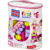 Конструктор Mega Bloks рожевий у мішку 80 деталей (DCH62)