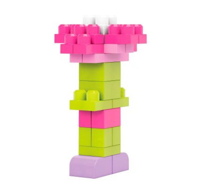 Mega Bloks Конструктор Mega Bloks рожевий у мішку 80 деталей (DCH62)
