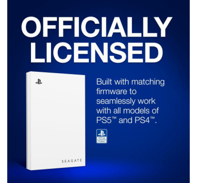 Seagate Зовнішній жорсткий диск 2.5" 2TB Game Drive for PlayStation 5 Seagate (STLV2000201)