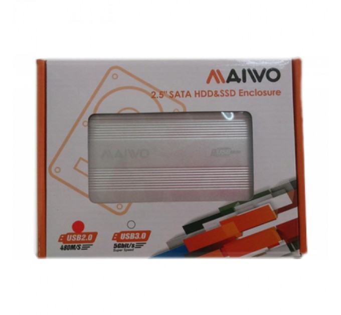 Maiwo Кишеня зовнішня Maiwo K2501A-U2S silver