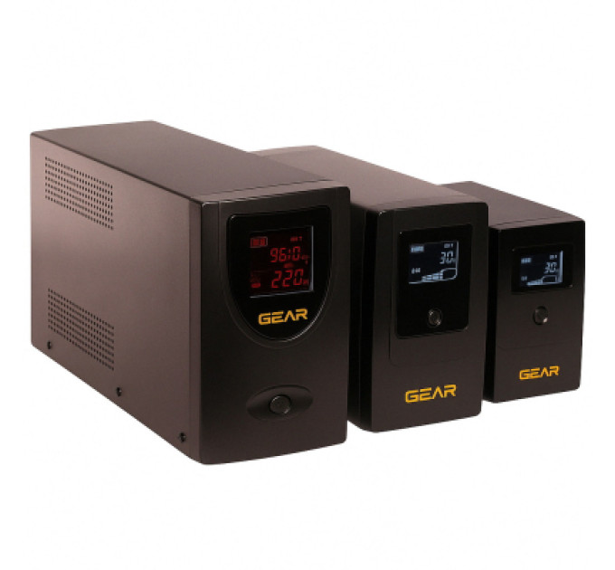 GEAR Пристрій безперебійного живлення GEAR GU-600PLCD