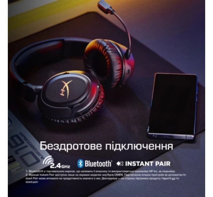 HyperX Навушники HyperX Cloud Flight 2 Wireless Black (B5VC4AA)