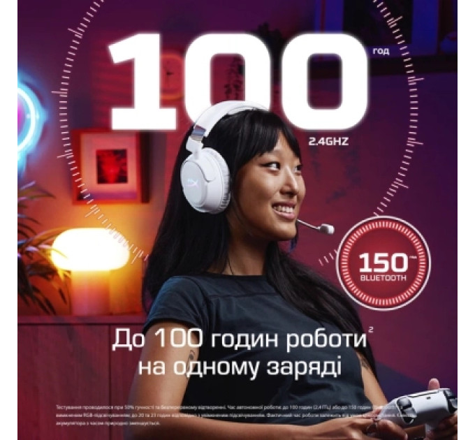 HyperX Навушники HyperX Cloud Flight 2 Wireless White (B5VC5AA)