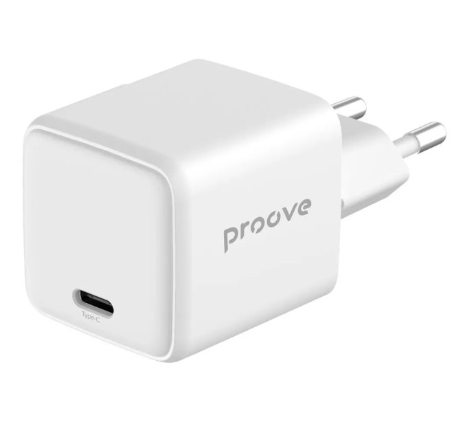 Proove Мережевий зарядний пристрій Proove Pocket GaN 25W White (WCPG25010202)