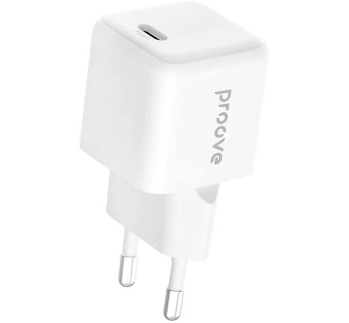Proove Мережевий зарядний пристрій Proove Pocket GaN 25W White (WCPG25010202)