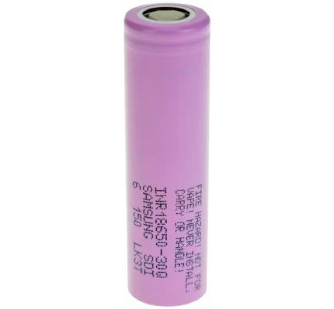 JHY Акумулятор 18650 Li-Ion 3000mAh 3.7V 30A JHY (INR18650-3000)