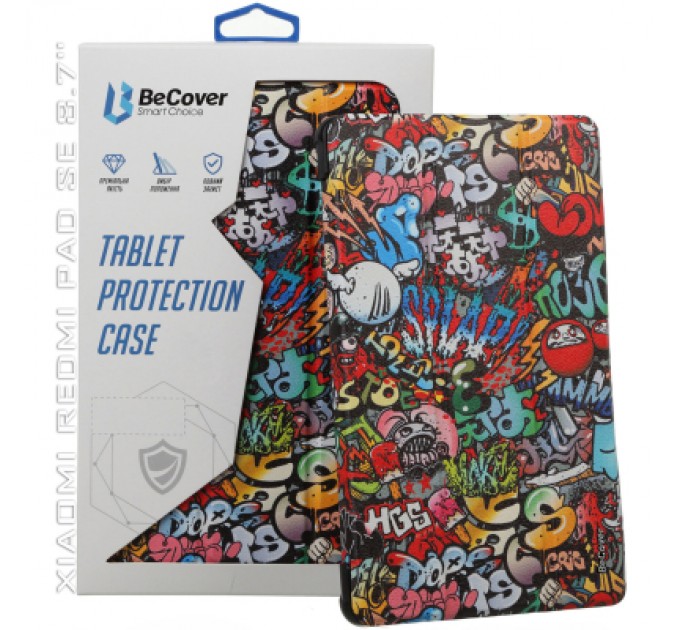 BeCover Чохол до планшета BeCover Smart Case Xiaomi Redmi Pad SE 8.7" Graffiti (711913)