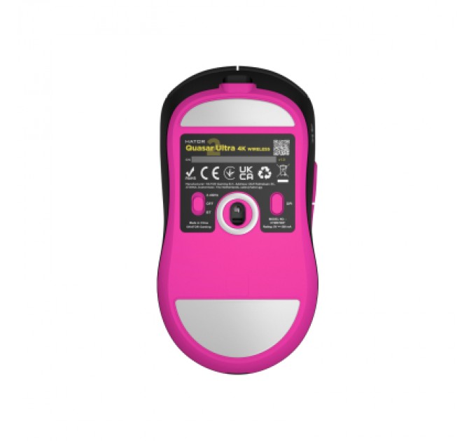 Hator Мишка Hator Quasar 2 Ultra 4K Wireless/Bluetooth/USB Black/Pink (HTM570BP)