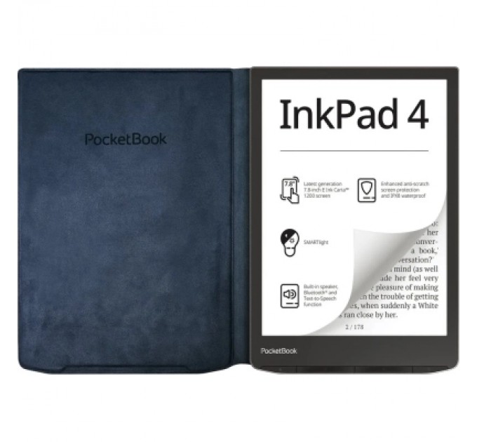 Pocketbook Чохол до електронної книги Pocketbook 743 Charge cover blue (N-QI-PU-743G-NB-WW)