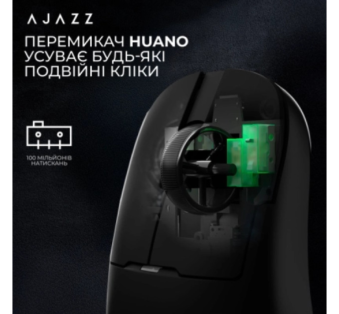Ajazz Мишка Ajazz AJ159PRO Wireless/Bluetooth/USB Charging Dock Black (AJ159-PRO-B)