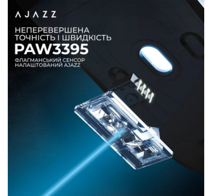 Ajazz Мишка Ajazz AJ159PRO Wireless/Bluetooth/USB Charging Dock Black (AJ159-PRO-B)