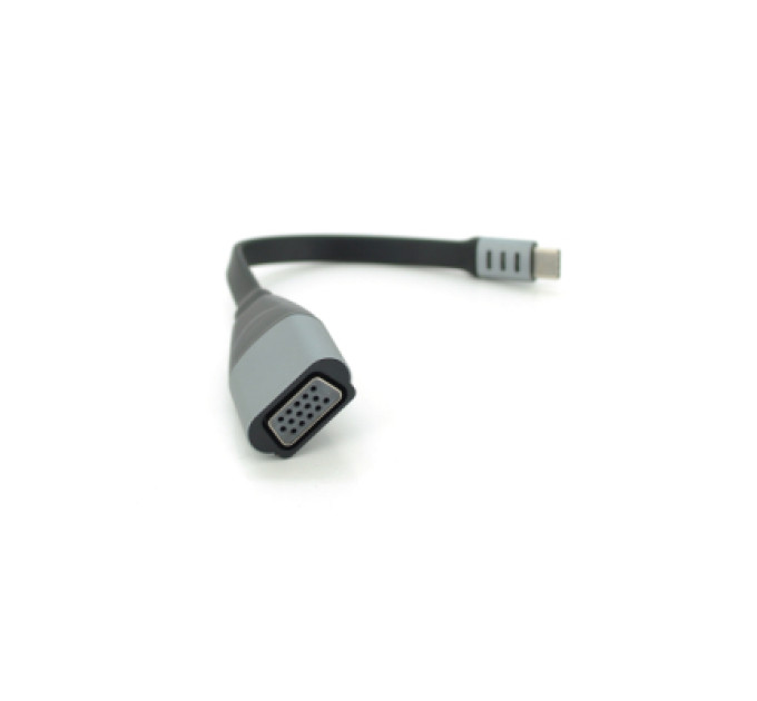 Voltronic Перехідник USB-C M to VGA F 0.18m black-gray Voltronic (YT-Type-C(M)/VGA(F)-18cm/27031)