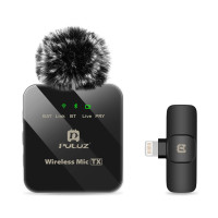 Мікрофон Puluz для iPhone/iPad 8-контактний приймач Black (PU645B)