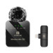 Puluz Мікрофон Puluz для iPhone/iPad 8-контактний приймач Black (PU645B)