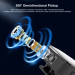 Puluz Мікрофон Puluz для iPhone/iPad 8-контактний приймач Black (PU645B)