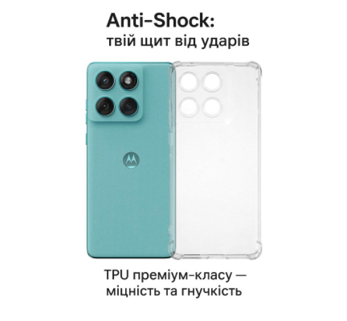 BeCover Чохол до мобільного телефона BeCover Anti-Shock Motorola Edge 60 Clear (713804)