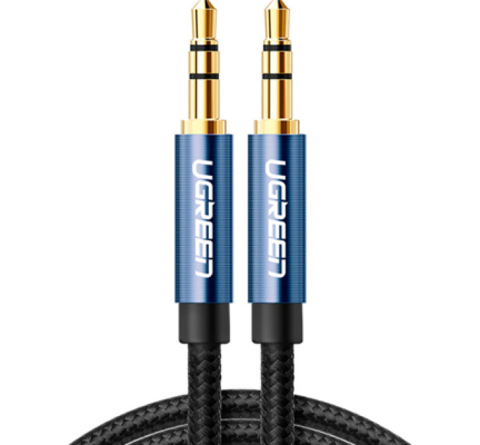 Ugreen Кабель мультимедійний 3.5mm M to 3.5mm M 2.0m AV112 blue Ugreen (10687)