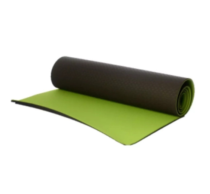 Ecofit Килимок для фітнесу Ecofit MD9012 двошаровий TPE 183 х 61 х 0,6 см Темно-зелений/зелений (К00026950)