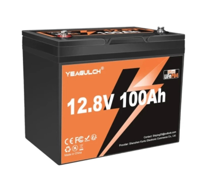 YEAGULCH Батарея LiFePo4 YEAGULCH 12.8V 100Ah Mini (YEAGULCH-12,8V/100Ah Mini)