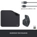 Logitech Мишка Logitech MX Master 3S for Business Performance Wireless/Bluetooth + Mouse Pad Studio Series Graphite (MX910-006582)