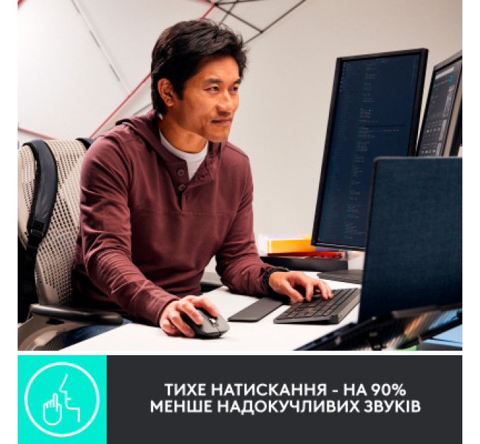 Logitech Мишка Logitech MX Master 3S for Business Performance Wireless/Bluetooth + Mouse Pad Studio Series Graphite (MX910-006582)