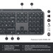 Logitech Комплект Logitech MX Keys for Business UA Graphite + Desk Mat Studio Series Mid Grey (MX920-010933)