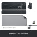 Logitech Комплект Logitech MX Keys for Business UA Graphite + Desk Mat Studio Series Mid Grey (MX920-010933)