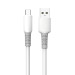 ColorWay Кабель ColorWay USB - USB Type-C (M/M), liquid silicone, 3А, 1 м, White (CW-CBUC093-WT)